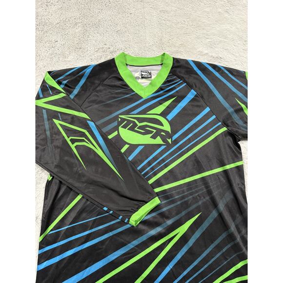 Hatfield McCoy Trails Jersey Shirt Mens 2XL Black Green Blue Motocross MSR Axis - Picture 1 of 9